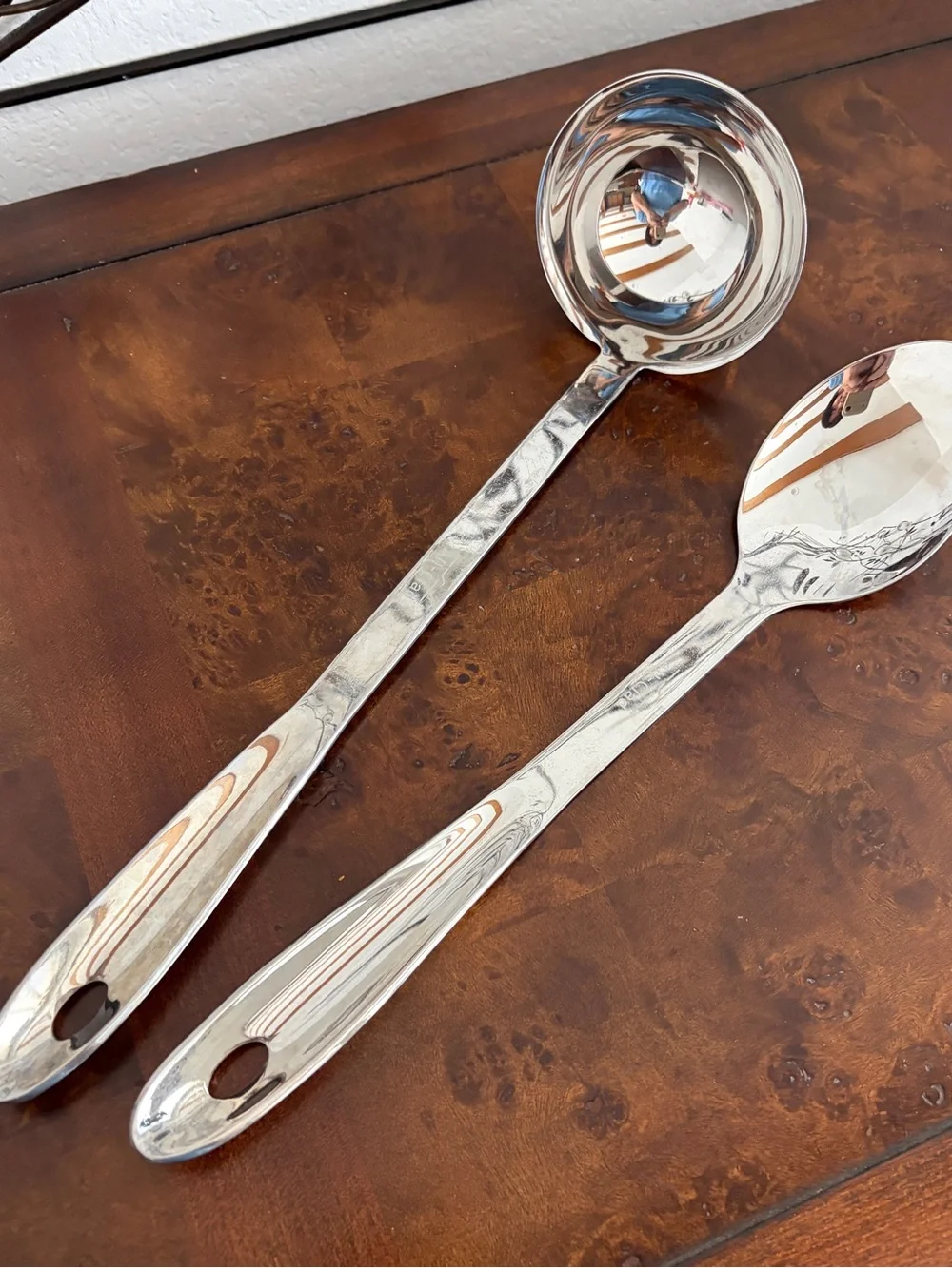 All Clad Stainless Steel Serving Spoon and Ladle